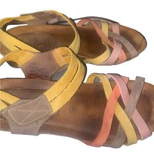 Inter bios leather comfort sandals size size 39